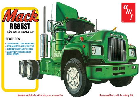 Buy The Amt Mack R685st Semi Tractor Plastic Model Truck Kit 1039 On