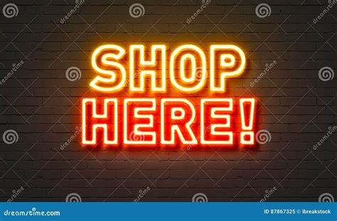 Here Neon Sign Stock Illustrations 643 Here Neon Sign Stock