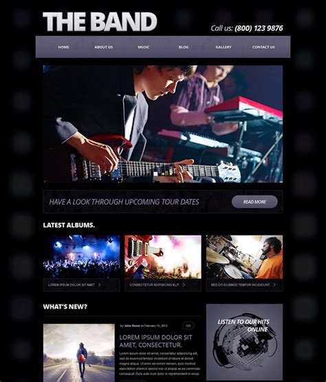 10 Of The Best Joomla Music Templates Down
