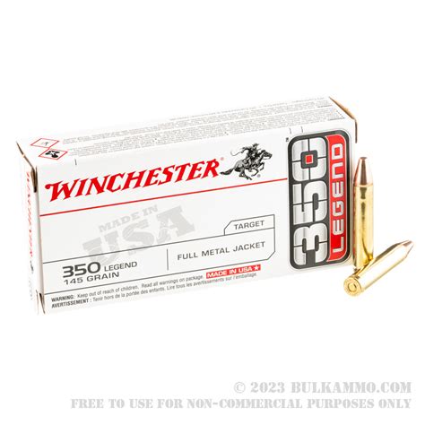 20 Rounds Of Bulk 350 Legend Ammo By Winchester 145gr Fmj