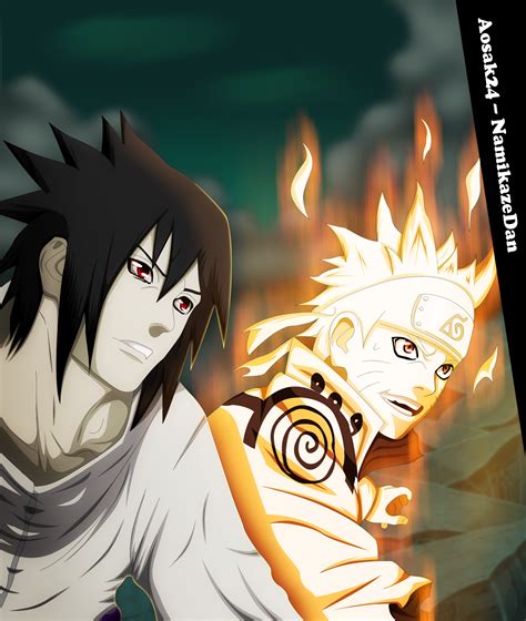 Smiling Naruto And Sasuke Collab By Aosak24 On Deviantart