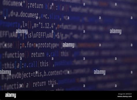 Programming Code Abstract Screen Of Software Developer Computer Script