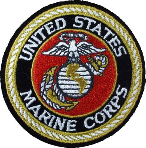 Deluxe Us Marine Corps Sew On Patch With Usmc Emblem 3 In Army Navy