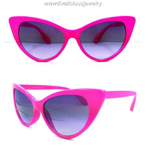 Divalicious Eyewear Over Sized Cat Eye Bifocal Sun Readers Glasses 5 Colors Ebay