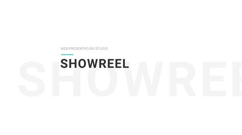 Showreel Web Presentation After Effects Template Filtergrade