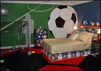 Whether you like a soft neutral headboard or something hot and spicy to liven up the space, the size of the furnishing balances your bed, and keeps it from looking unfinished. Decorating theme bedrooms - Maries Manor: Sports Bedroom ...