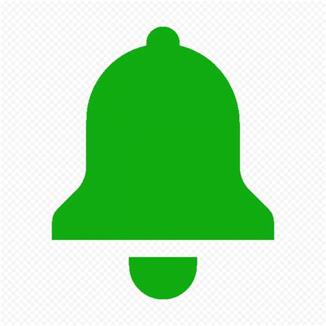 Hd Green Notification Bell Icon Transparent Png Citypng