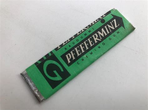 Stará Retro Nerozbalená Plátková žvýkačka G Peppermint Chewing Gum