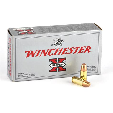 50 Rds Winchester® Super X® 9 Mm 147 Gr Fmj Ammo 185504 9mm