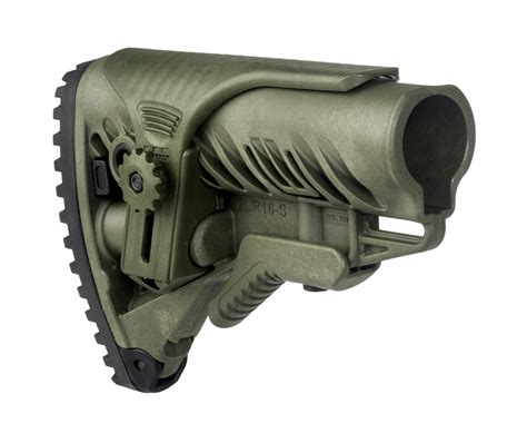 Fab Defense M4ar15 Buttstock With Adjustable Cheek Rest Green цены в