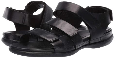 Ecco Womens Flat Sandals In Black Color Size 10 Ejm Ebay