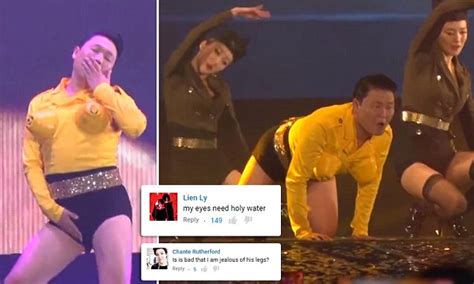 Gangnam Style Singer Psy Twerks At Korean Concert With Plastic Breasts