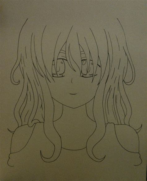 Anime Girl 21 Uncolored By Thepersonyouneversee On Deviantart