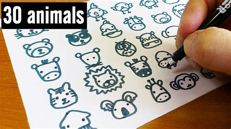 Cute Animal Drawings Easy