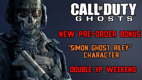 Call Of Duty Ghosts New Pre Order Bonus Double Xp And Ghost