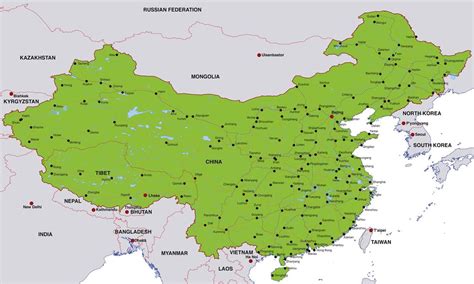 Map Of China Cities China Map Of Cities Eastern Asia Asia