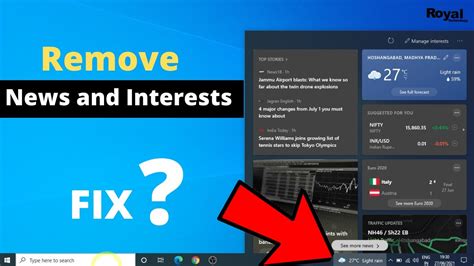 How To Remove The News And Interests Widget From Windows 10 Taskbar