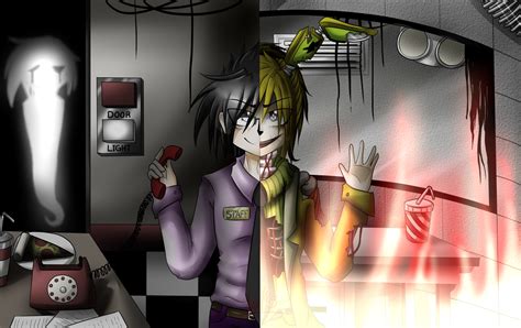 Phone Guy Purple Guy And Springtrap Speedpaint By Any1995 On Deviantart