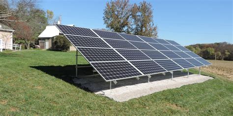 Ground Mounted Solar Installation For Residential Home In Millstadt Il