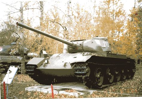 T 44 Soviet Medium Tank In Moscow Victory Park Panzer