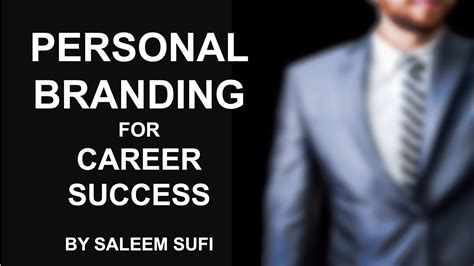 Personal Branding For Career Success Youtube