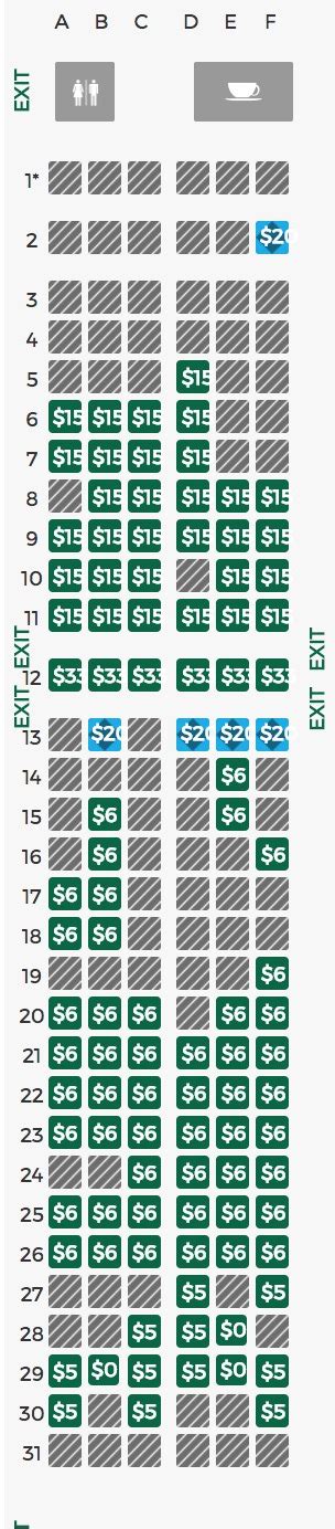 Frontier Airlines Seat Chart