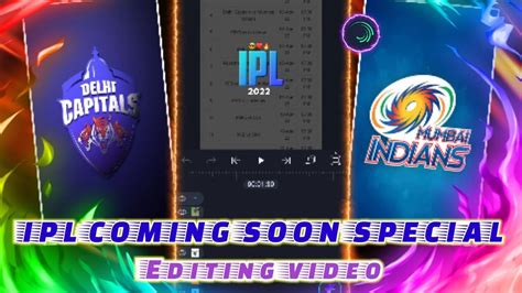 🔥ipl coming soon special video editing in alight motion🏏 😎 ipl special video editing 2022 ll