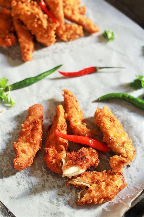 Homemade Crispy And Easy Chicken Strips Recipe Fas Kitchen