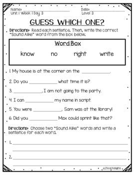 Phonics worksheets and online activities. Third Grade Phonics Unit 1 Worksheets by 2teachalatte | TpT