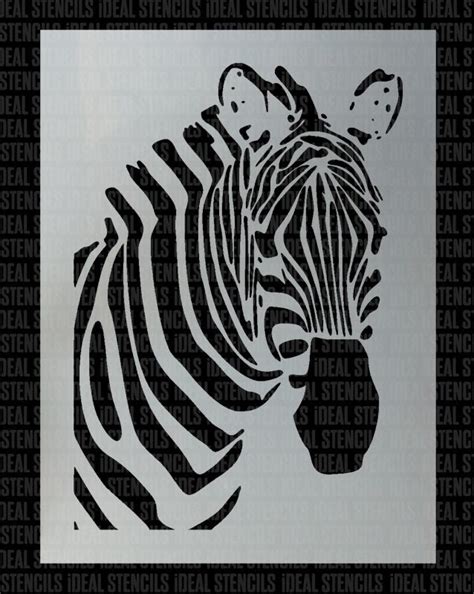 Zebra Head Stencil Ideal Stencils Idealstencils