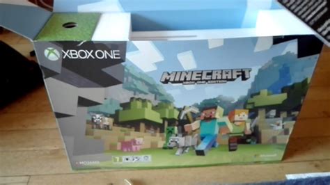 Xbox One S Minecraft Edition Unboxing Youtube