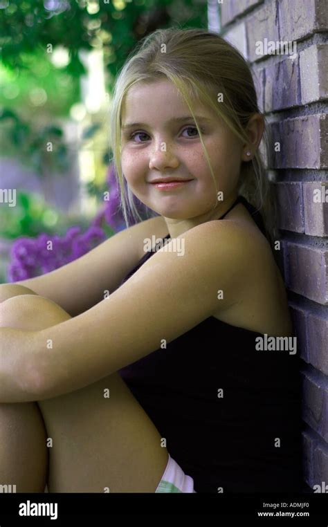 Smiling Young Girl Stock Photo Alamy