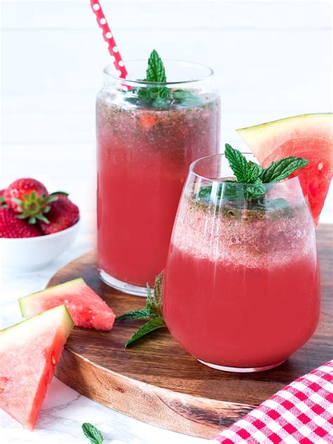 Watermelon And Strawberry Cooler Recipe Your Ultimate Menu