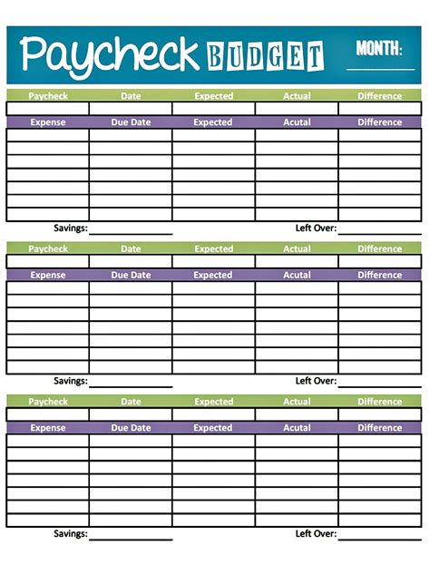 Paycheck Worksheets For Students