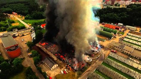 Milžiniškas gaisras Vilniuje iš aukštai - YouTube