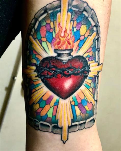 Updated 44 Sacred Heart Tattoo Designs