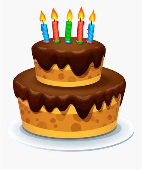 Birthday Cake With Candles Clip Art Gateau Anniversaire Png Free