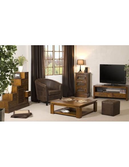 Comparez les prix et achetez en ligne pas cher. Table basse carrée contemporaine en bois massif 90 x 90 cm ...