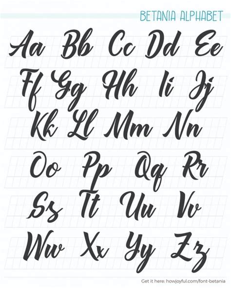 Calligraphy Alphabets What Are Lettering Styles FREE WORKSHEETS