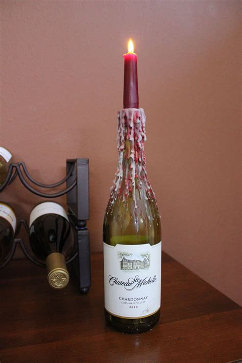 Wine Bottle Candle Wax Drip My Roommate And I Need To Do This Wine
