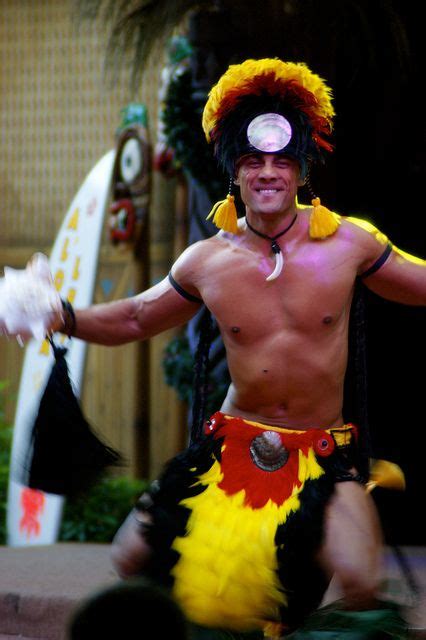 A Man Dressed As A Hula Dancer