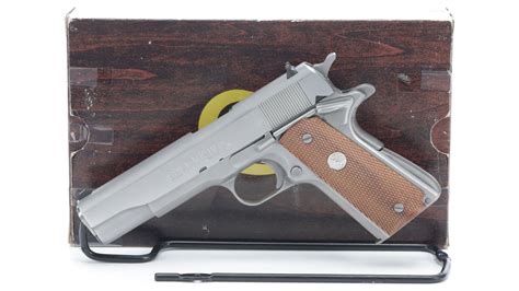 Colt Mk Iv Series 80 Government Model Pistol With Box Rock Island Auction