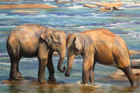 Buy A Custom Made Elephant Original Oil Painting Made To Order From