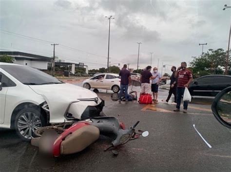 acidente entre carro e motocicleta deixa uma pessoa ferida em boa vista roraima g1