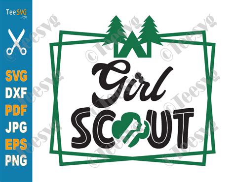 Girl Scout Trefoil SVG Files Camping Girl SVG PNG Girl Scout Logo SVG