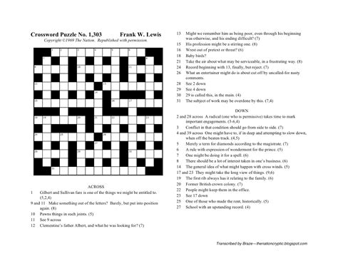 Wall Street Journal Crossword Puzzle Answers Mary Crossword Puzzles
