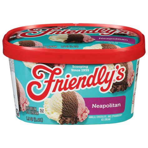 Save On Friendlys Premium Ice Cream Neapolitan Vanilla Chocolate
