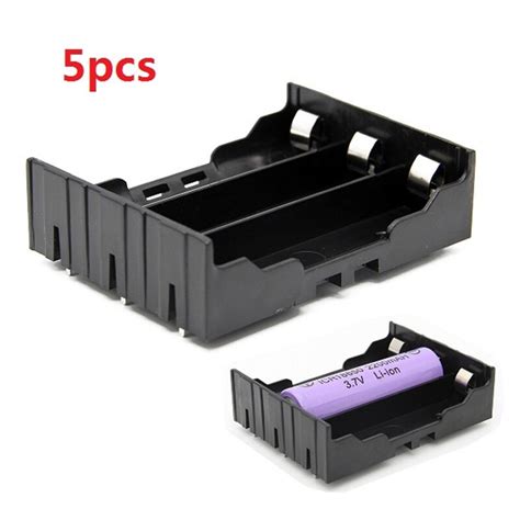 Category for diy battery holders. 5Pcs/lot DIY 3 Slot 18650 Battery Holder Case With Pins 3.7V Li ion Batteries Flashlight & Torch ...