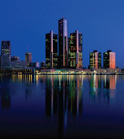 Detroit Skyline Wallpaper Wallpapersafari