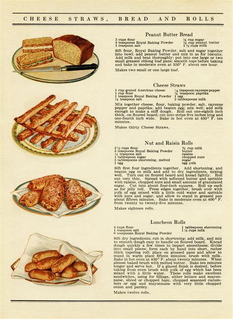 Vintage Recipes Bread And Rolls The Old Design Shop